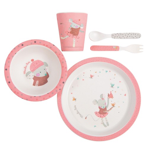 Set vaisselle rose Les jolis trop beaux