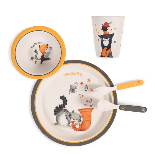 Set vaisselle Les Moustaches