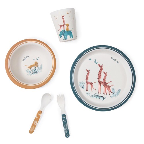 Set vaisselle en bambou Sous mon baobab