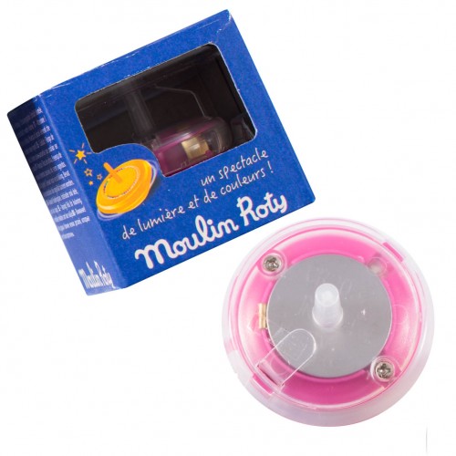 Toupie lumineuse rose Les petites merveilles