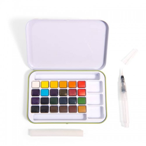 Boite aquarelle Le jardin du Moulin