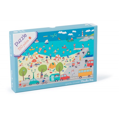 Puzzle A la mer (150 pièces) Aujourd'hui c'est mercredi