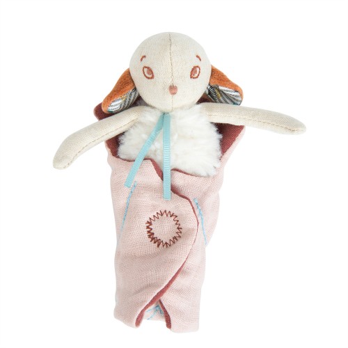 Peluche petit mouton Châtaigne Après la pluie Moulin Roty 