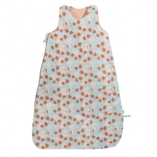 Gigoteuse fleurie bleue 90 cm Après la pluie