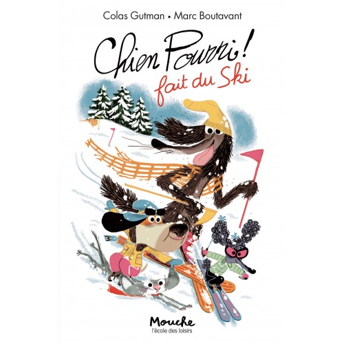 Livre Chien Pourri fait du ski de Gutman-Boutavant