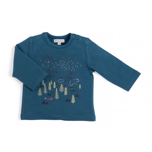 AXYLO T-shirt bleu Le Voyage d'Olga 23m
