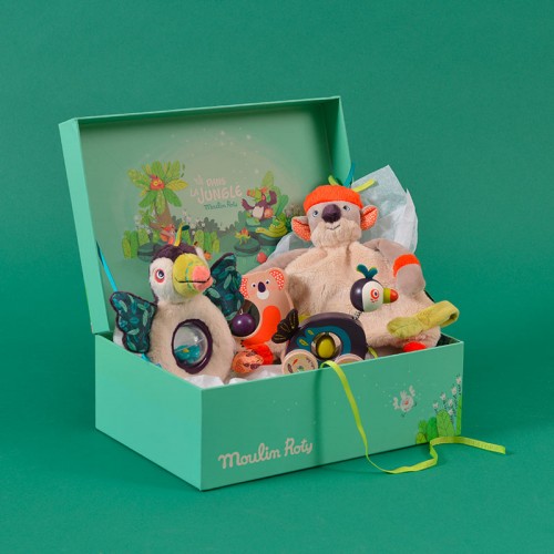 Coffret cadeau naissance Moulin Roty Dans La Jungle