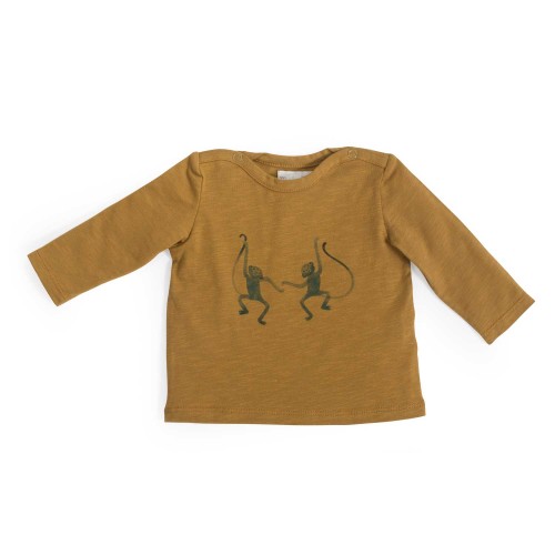 Célestin Tee-Shirt Motif Singes Sous Mon Baobab Moulin Roty