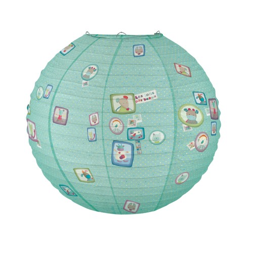 Lanterne déco bleue Jolis pas beaux