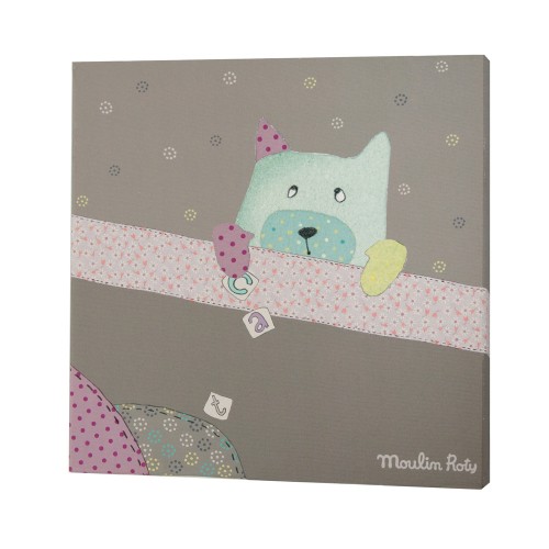 Tableau gris 30x30 Les Jolis pas Beaux