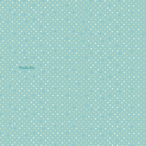 Papier peint pois Les Jolis pas beaux - 0.53 x 10 m