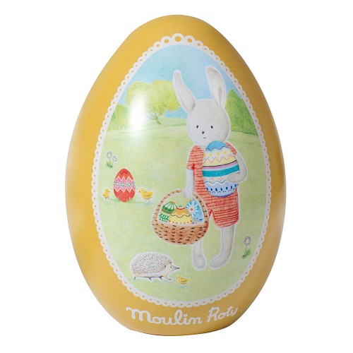 Oeuf métal jaune La Grande Famille