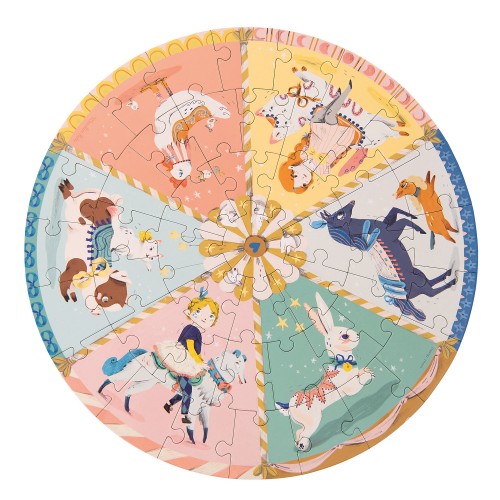 Puzzle Le manège (45 pièces) Les Parisiennes