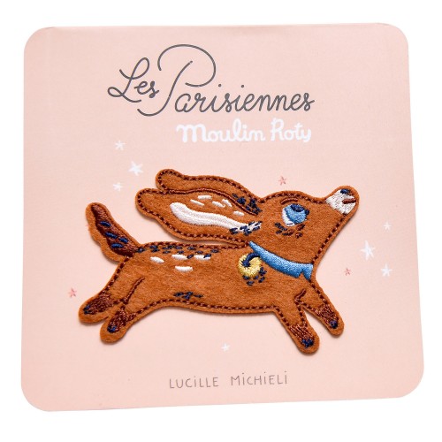Patch brodé chien Les Parisiennes