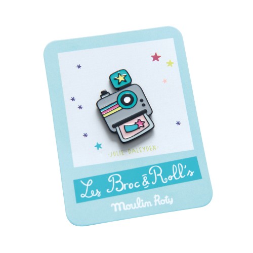 Pin's émaillé appareil photo Les Broc'n Rolls