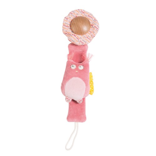 Attache sucette chouette Mademoiselle et Ribambelle
