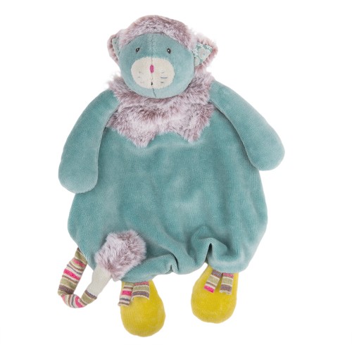 Doudou attache tétine chat
