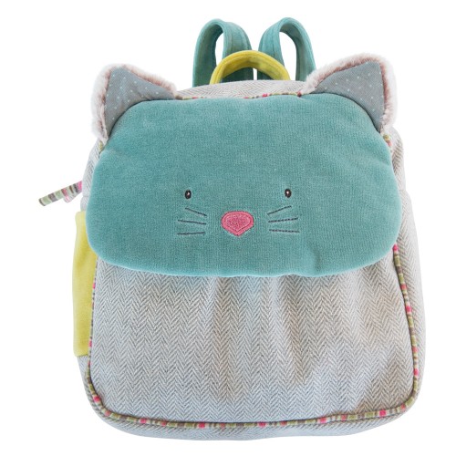 Sac à dos chat bleu