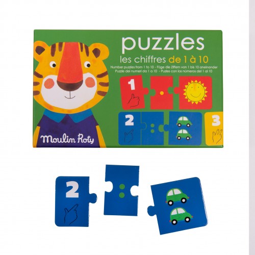 Puzzle chiffes (30 pièces) Les Popipop
