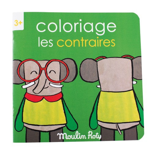 Cahier de coloriage Les contraires Les Popipop - 20 pages