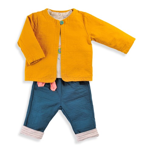 NAEL Veste moutarde ouatinée Les Tartempois 6m