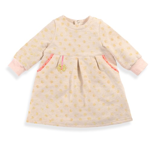 NINI Robe beige/rose Les Tartempois 23m