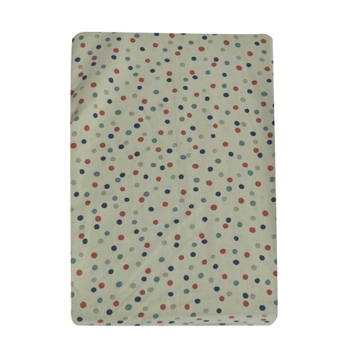 Drap housse vert à pois lit bébé 70 x 140 cm Les Jolis trop beaux