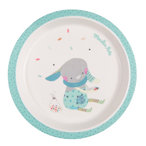 Assiette bleue Les Jolis trop beaux