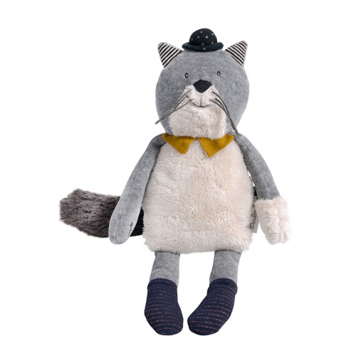 Poupée chat gris clair Fernand Les Moustaches