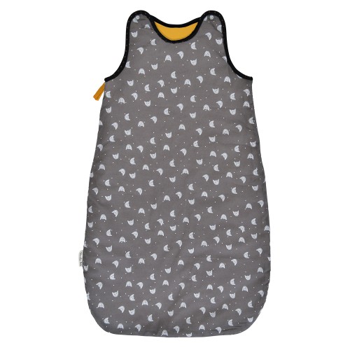 Gigoteuse 70 cm chats gris Les Moustaches