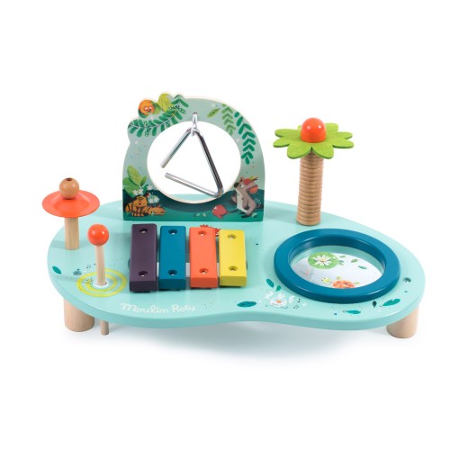 Table multi-activités musicales Dans la jungle