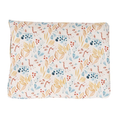 Drap housse motif floral lit bébé 70 x 140 cm Sous mon baobab
