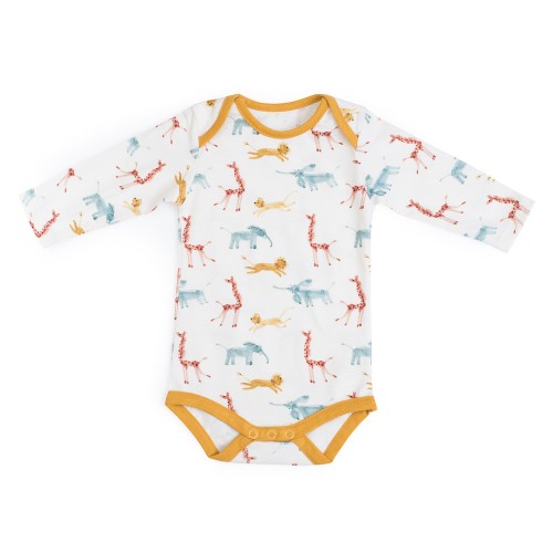 BERGAMOTE 3m Body jersey crème imprimé allover Sous mon baobab 3m