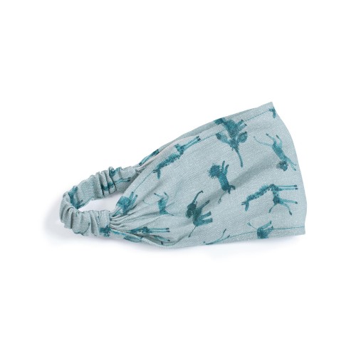 BULLE Bandeau bleu imprimé Sous mon baobab 6/12m
