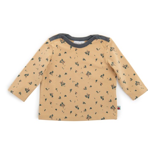 EDONIS Tee-shirt 24m jersey paille imprimé allover romarin Pomme des bois