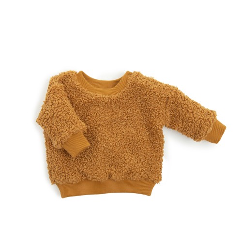 EDDIE Sweat-shirt 3m en fourrure curry Pomme des bois