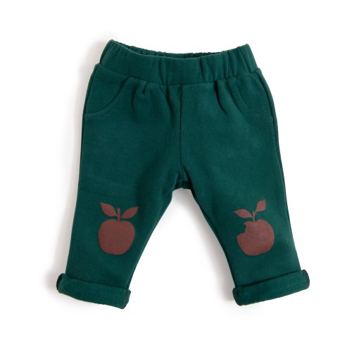 ERNEST Pantalon 3m molleton vert forêt Pomme des bois