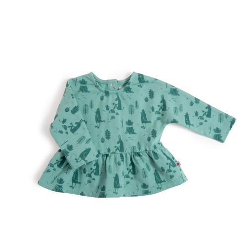 ESTELLE Tee-shirt 18m vert allover forêt Pomme des bois