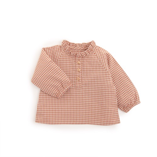 EVA Blouse 6m toile vichy noisette Pomme des bois