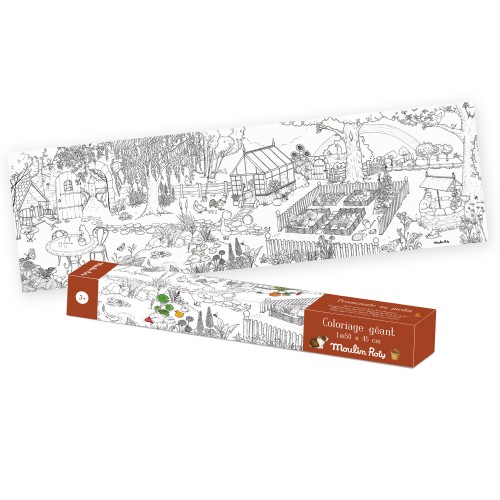 Coloriage géant Le jardinier Le Jardin du Moulin