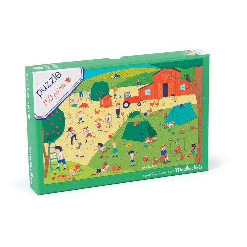 Puzzle A la campagne (150 pièces) Aujourd'hui c'est mercredi