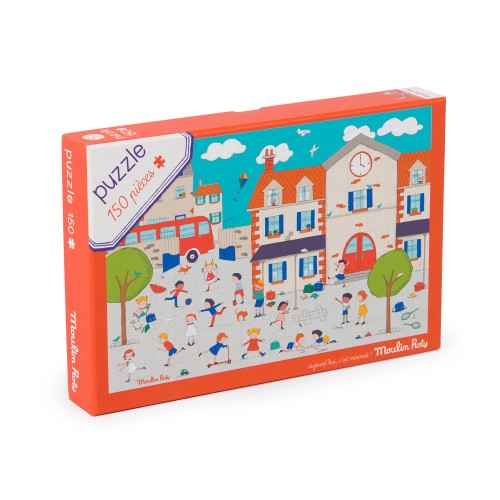 Puzzle A la récré (150 pièces) Aujourd'hui c'est mercredi