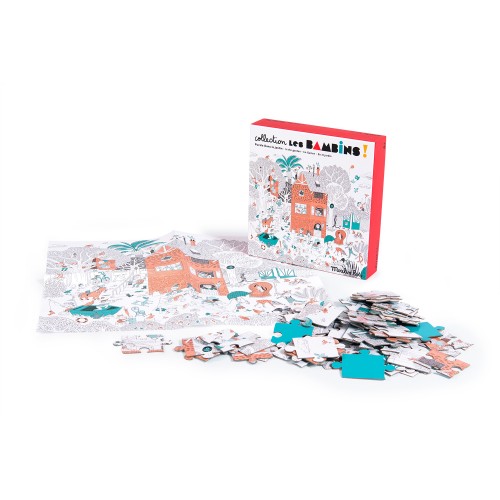 Puzzle Dans le jardin (56 pièces) Les Bambins