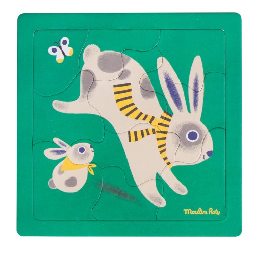 Puzzle lapin (10 pièces) Les Bambins