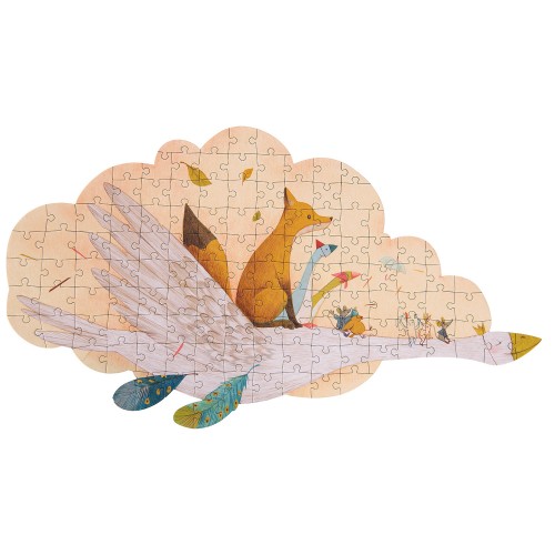 Puzzle oie Olga (124 pièces) Le Voyage d'Olga