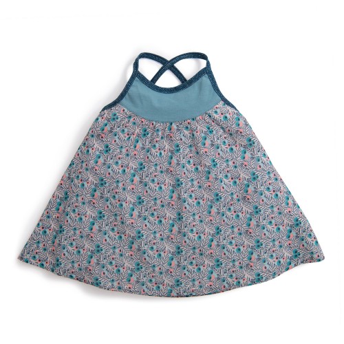 ZELINE 12m Robe imprimée paon Le Voyage d'Olga