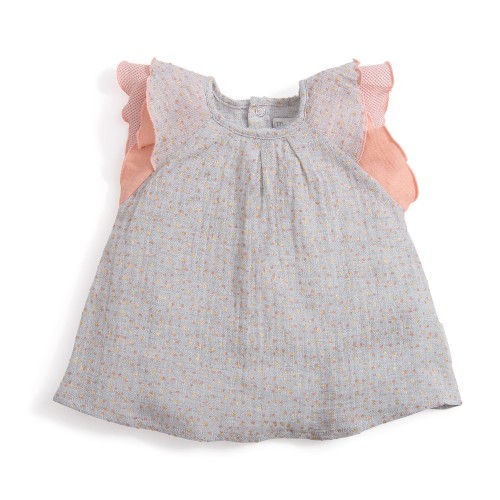 ZELDA 18m Blouse grise imprimée or Le Voyage d'Olga