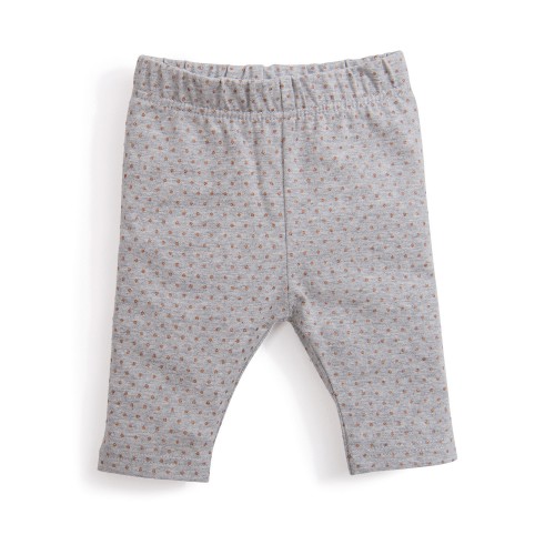 ZED 12m Legging gris imprimé pois cuivre Le Voyage d'Olga