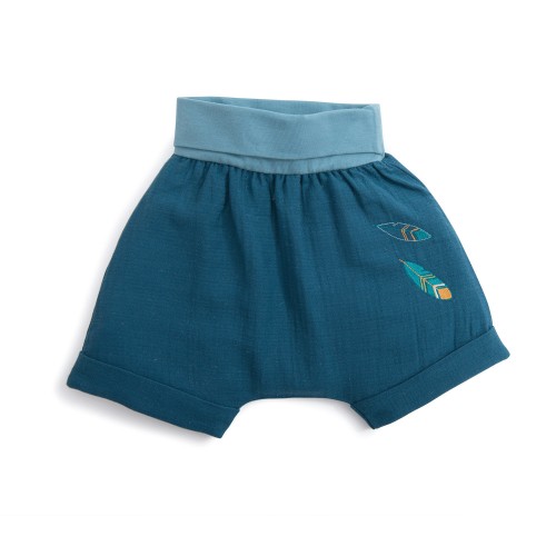 ZENON 23m Bermuda lange bleu canard Le Voyage d'Olga