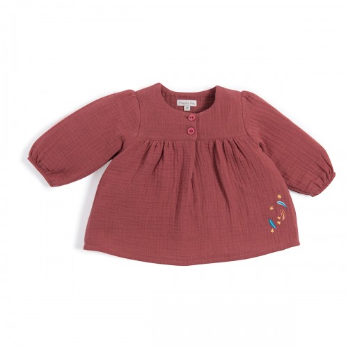 AURELLE Blouse lange bordeaux Le Voyage d'Olga 23m